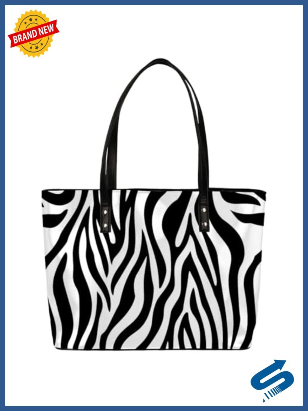 PU Leather Large Tote Bag Women Shoulder Handbag Work Travel Top Zipper